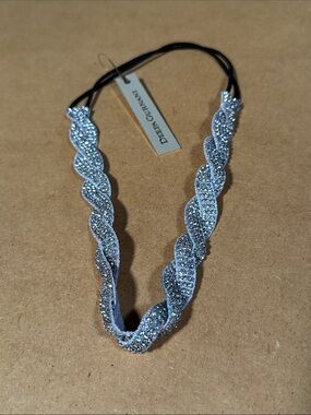 Deepa Gurnani Silver Crystal Headband